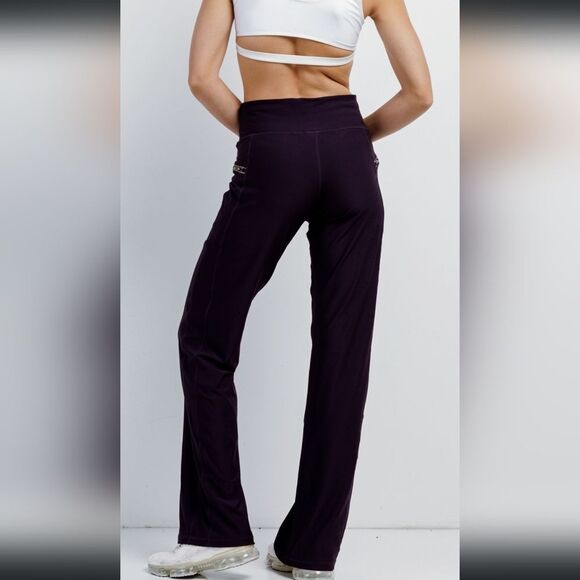 NWT Black Berry Active Sporty Wide Leg Pants SZ VARIOUS - Picture 3 of 3